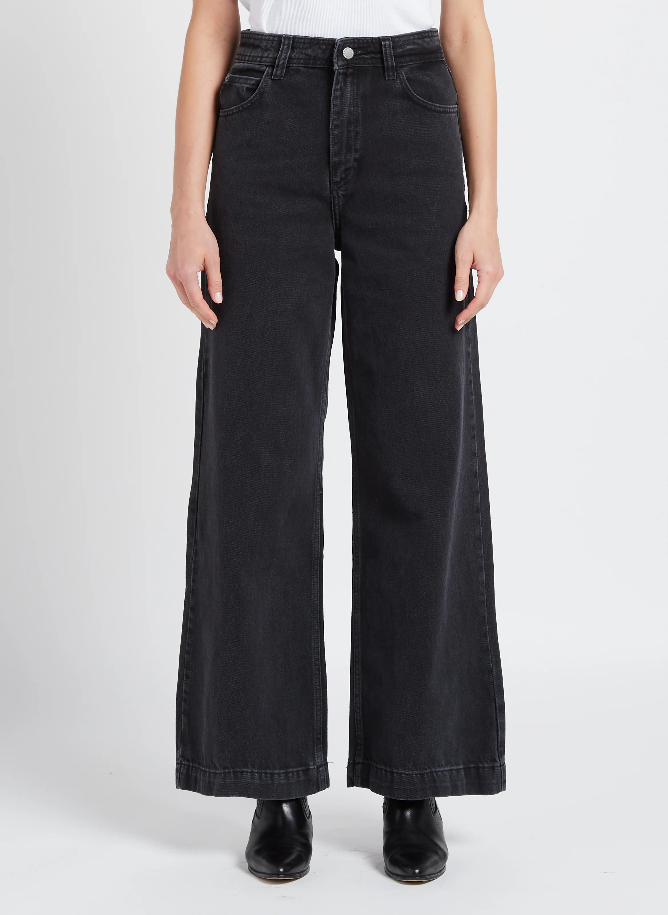 Jean baggy en coton | Noir