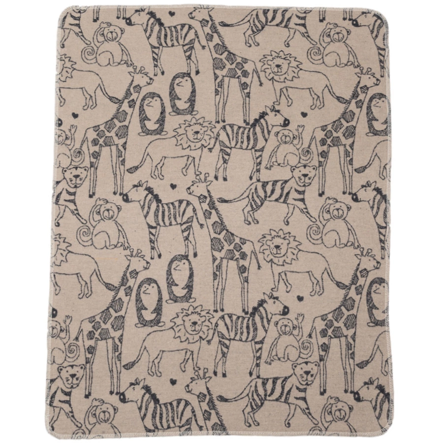 FUSSENEGGER Babydecke Safari natur