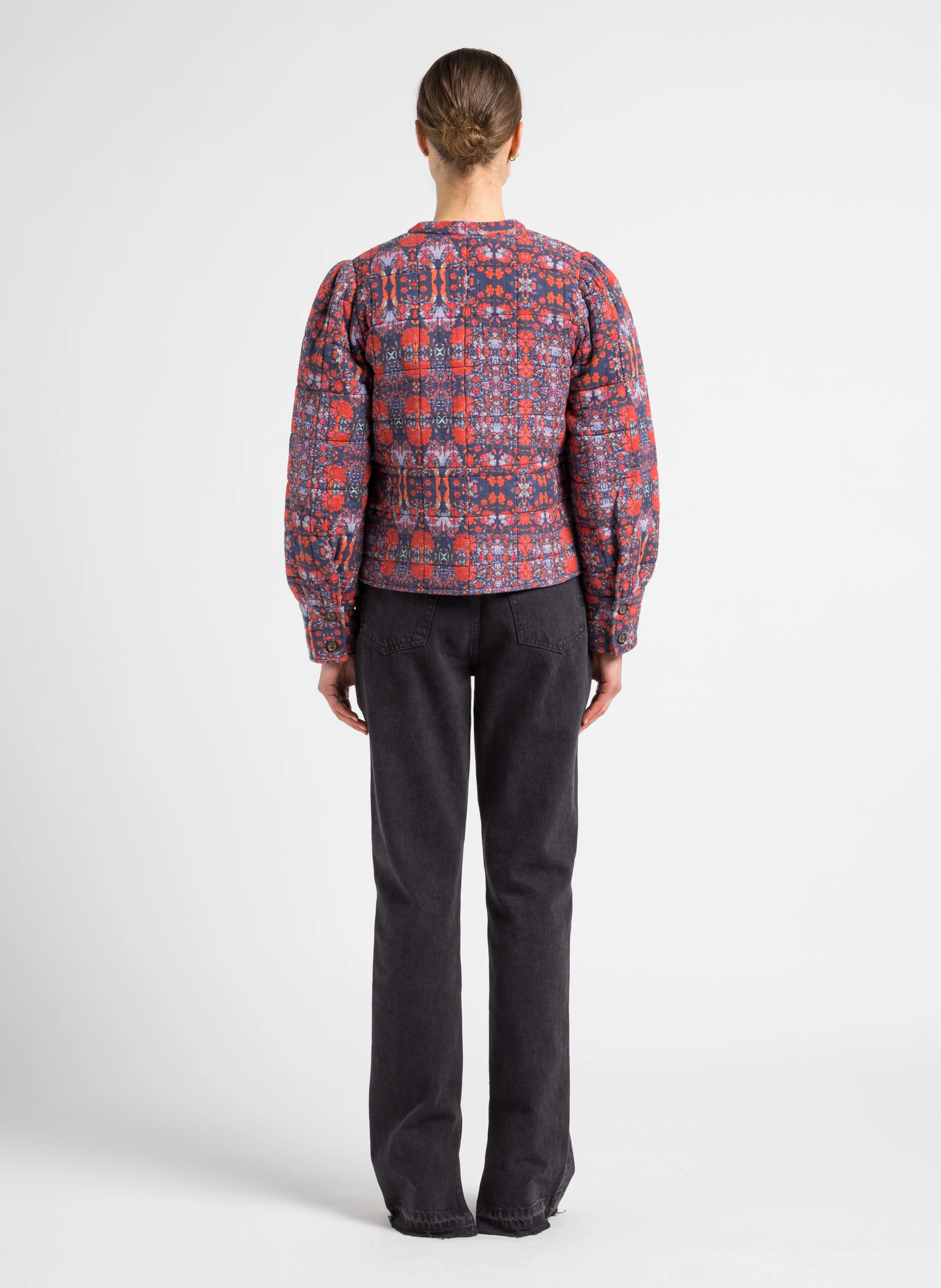 70S HIGH RISE - Jean droit taille haute en coton| Noir