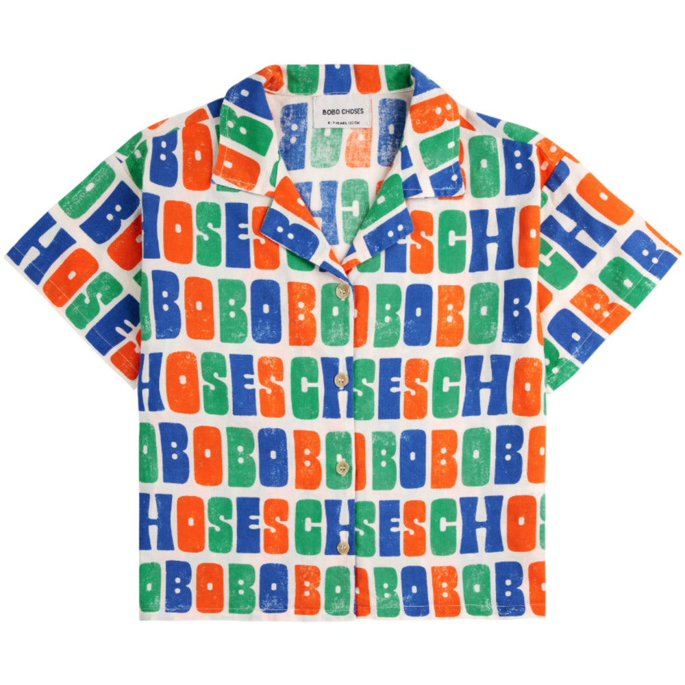 Køb Bobo Choses Offwhite Multicolor All Over Woven Skjorte