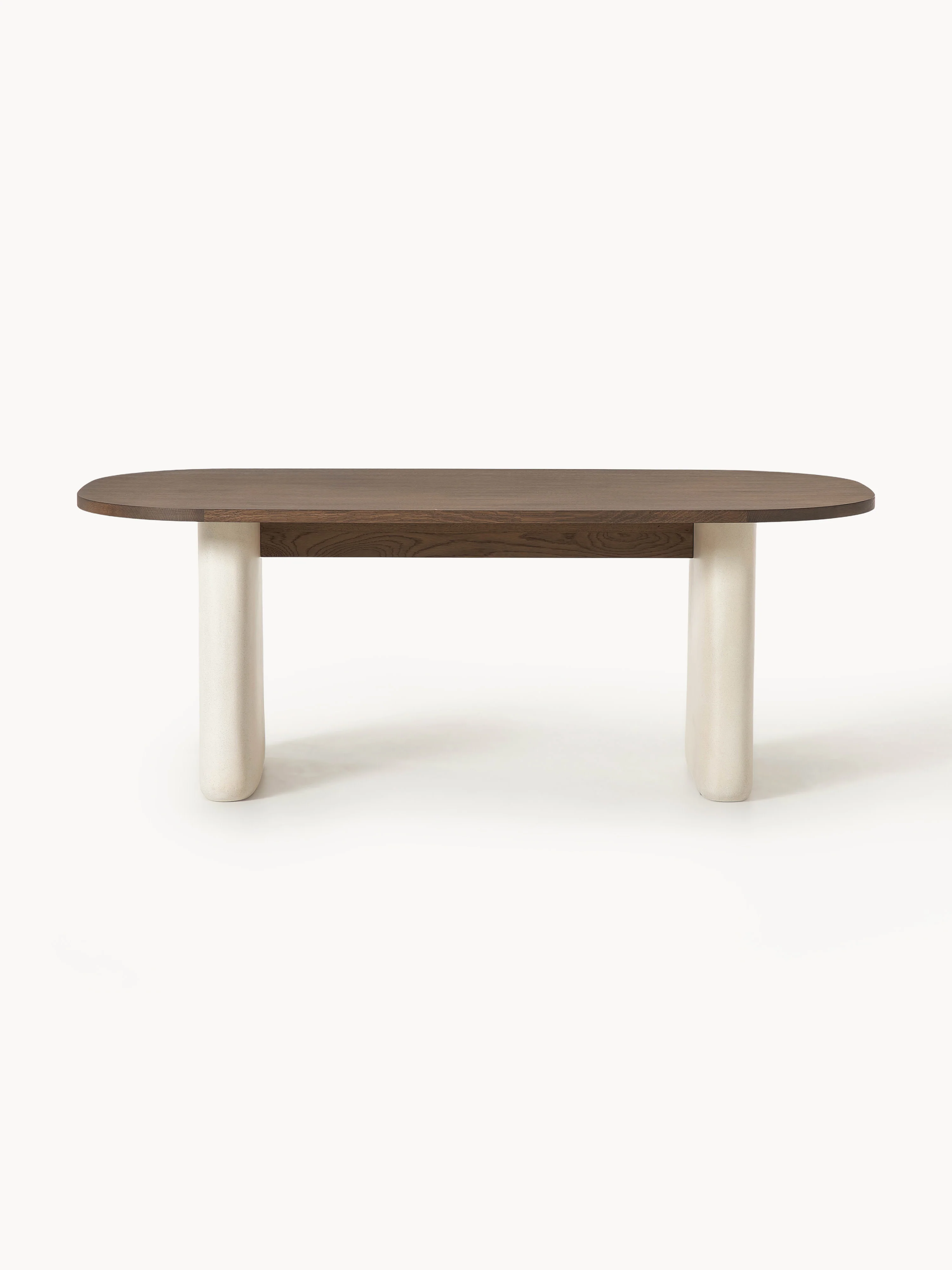 Ovale eettafel Dune van eikenhout, in verschillende formaten