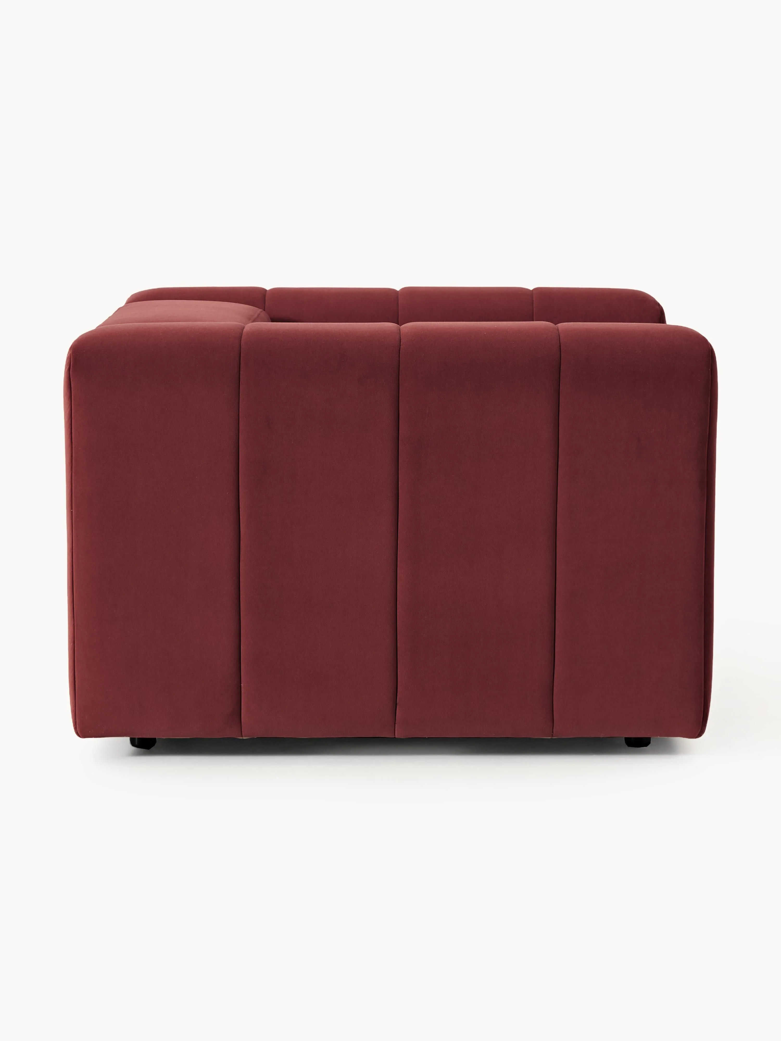 Fluwelen loungefauteuil Lena