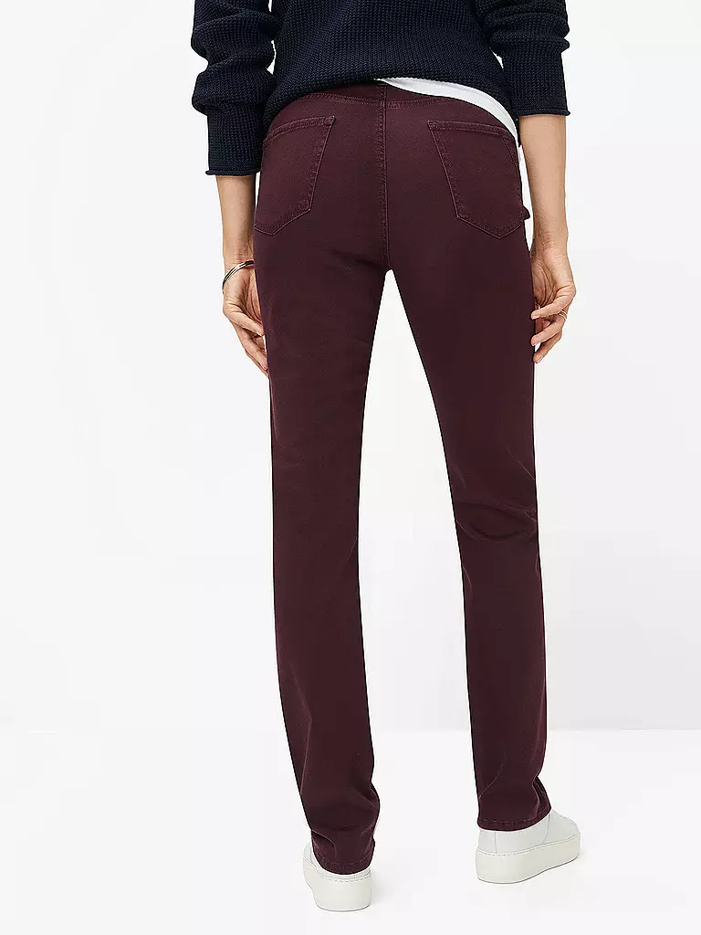 BRAX Hose Straight Fit MARY  dunkelrot