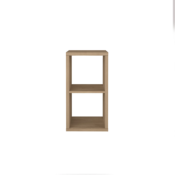 Étagère modulable 2 cubes GoodHome Mixxit effet chêne