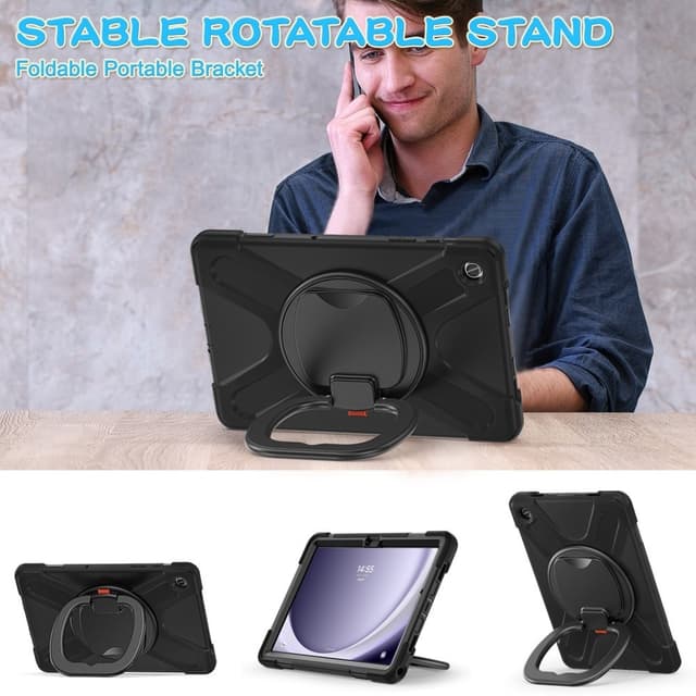 Til Samsung Galaxy Tab A9+ Etui PC+Silikone Tablet Cover