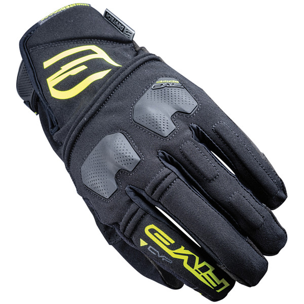 Five - Gants E-Waterproof Noir / Jaune fluo