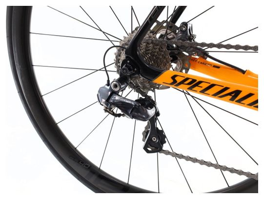 Produit reconditionné · Specialized Tarmac Carbone Di2 11V · Orange / Vélo de route / Specialized | Très bon état