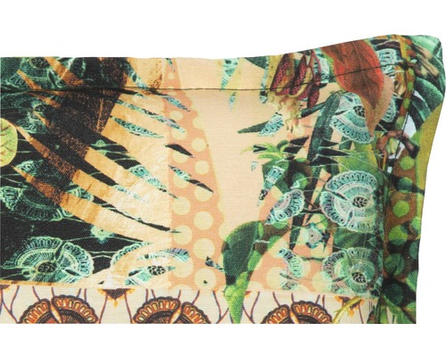 Kussen voor hoge rugleuningen 118 x 46 cm, katoenmix, beige, bruin, groen
