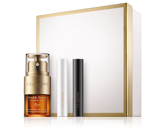 Clarins Double Serum Set mit Serum Eye & Mascara 20ml-3ml-3ml