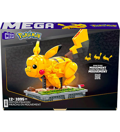 MEGA Pok?monfigur - Motion Pikachu - 1095 Dele