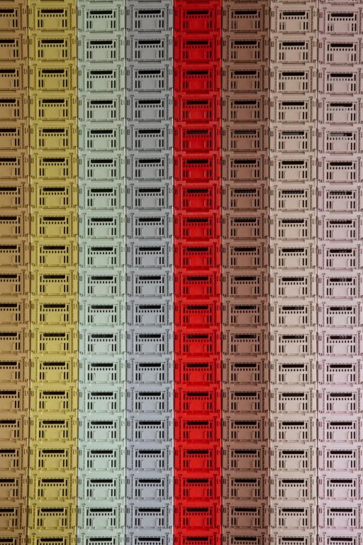 Hay Colour Crate krat RE opbergbak S Red