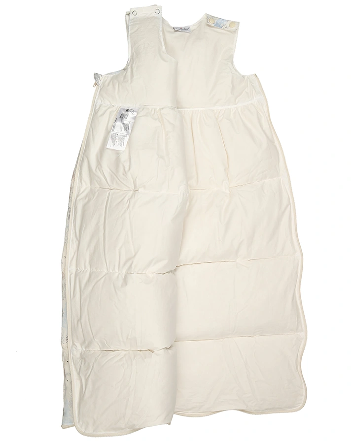 Daunen-Schlafsack WALDTIERE in offwhite/hellblau