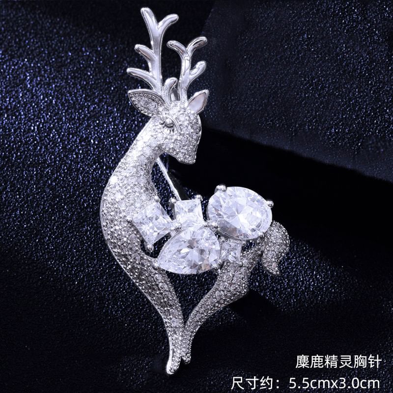 Soosina - Strass-legering broche (verschillende ontwerpen)