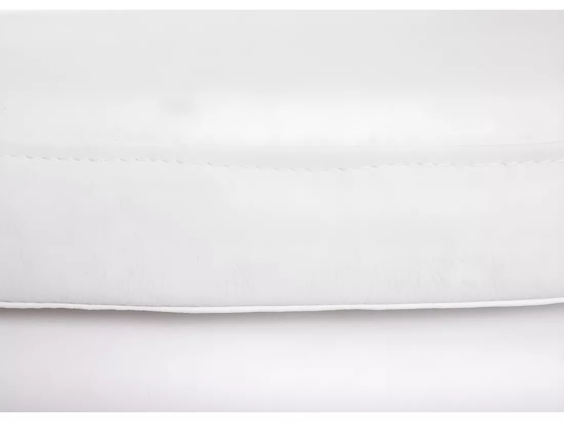 Tabouret de bar Vaasa T381, simili cuir, blanc