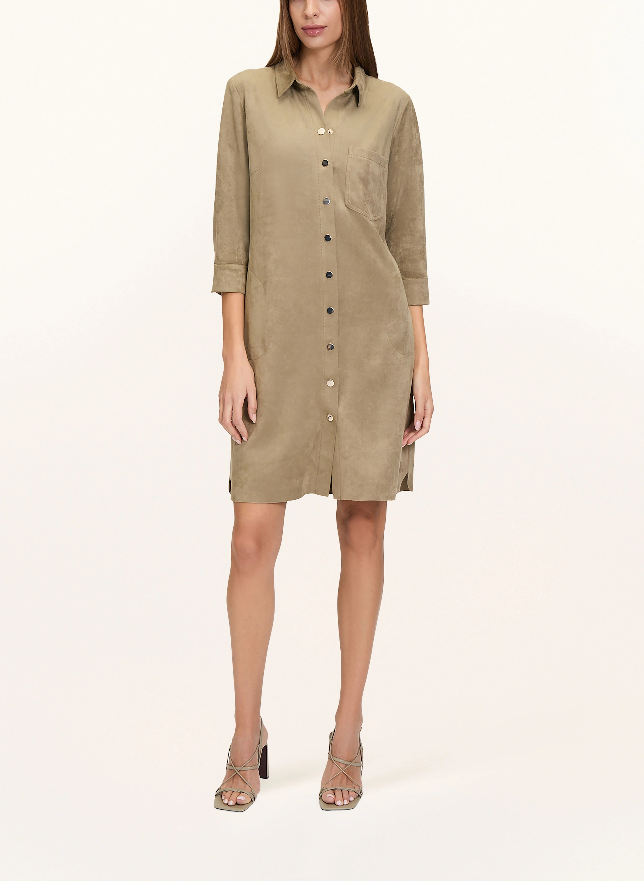 Betty Barclay Kleid in Lederoptik mit 3/4-Arm