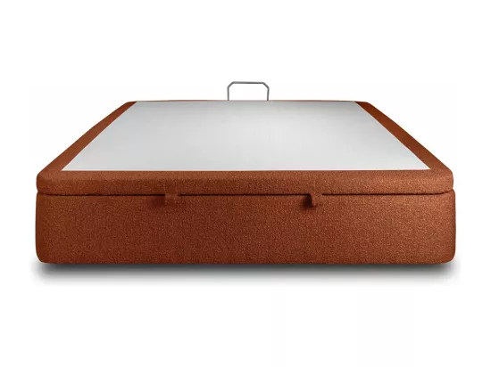 Sommier Coffre Bouclette Terracotta 140x200 H39cm