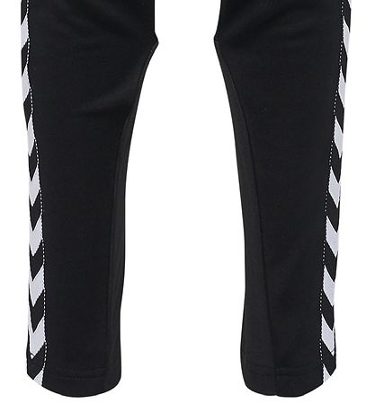 Hummel Hosen - HMLCactus - Schwarz m. Weiße Winkel