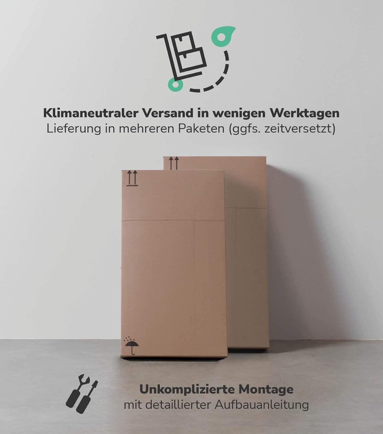 mokebo® Bad Hochschrank 'Der Kapitän' (180x65x34 cm) Badezimmerschrank breit oder Badschrank, auch als Badezimmerhochschrank & Badregal Badezimmer aus Holz in Anthrazit Schwarz