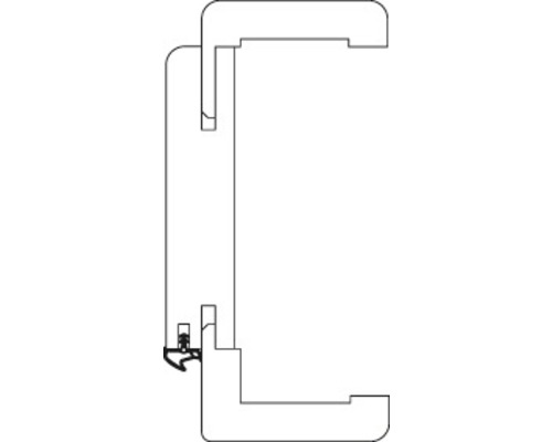 Compleet frame Pertura CPL Sonneneiche 198.5x61.0x9.0 cm left