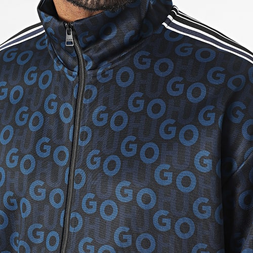 Sweat Zippé A Bandes Dogda 50493706 Bleu Marine