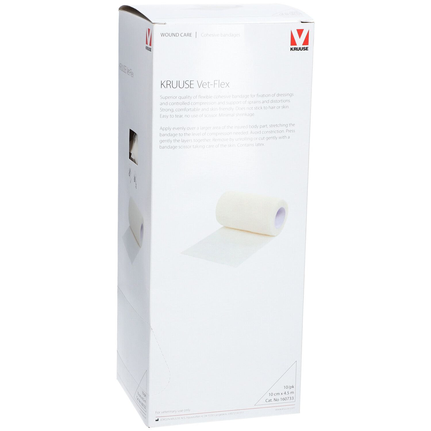 KRUUSE Vet-Flex weiss 10 cmx4,5 m