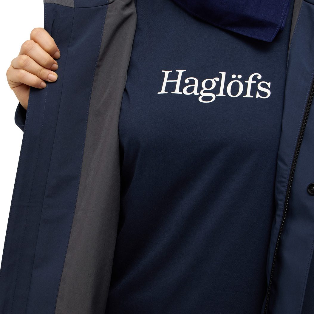 Haglöfs Breeze Proof Hardshelljacke Damen tarn blue