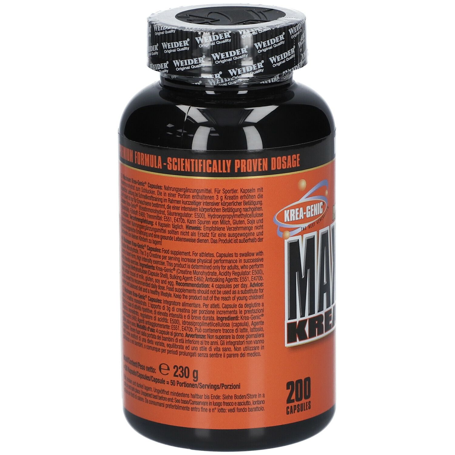 WEIDER MAXIMUM KREA-GENIC® Kapseln