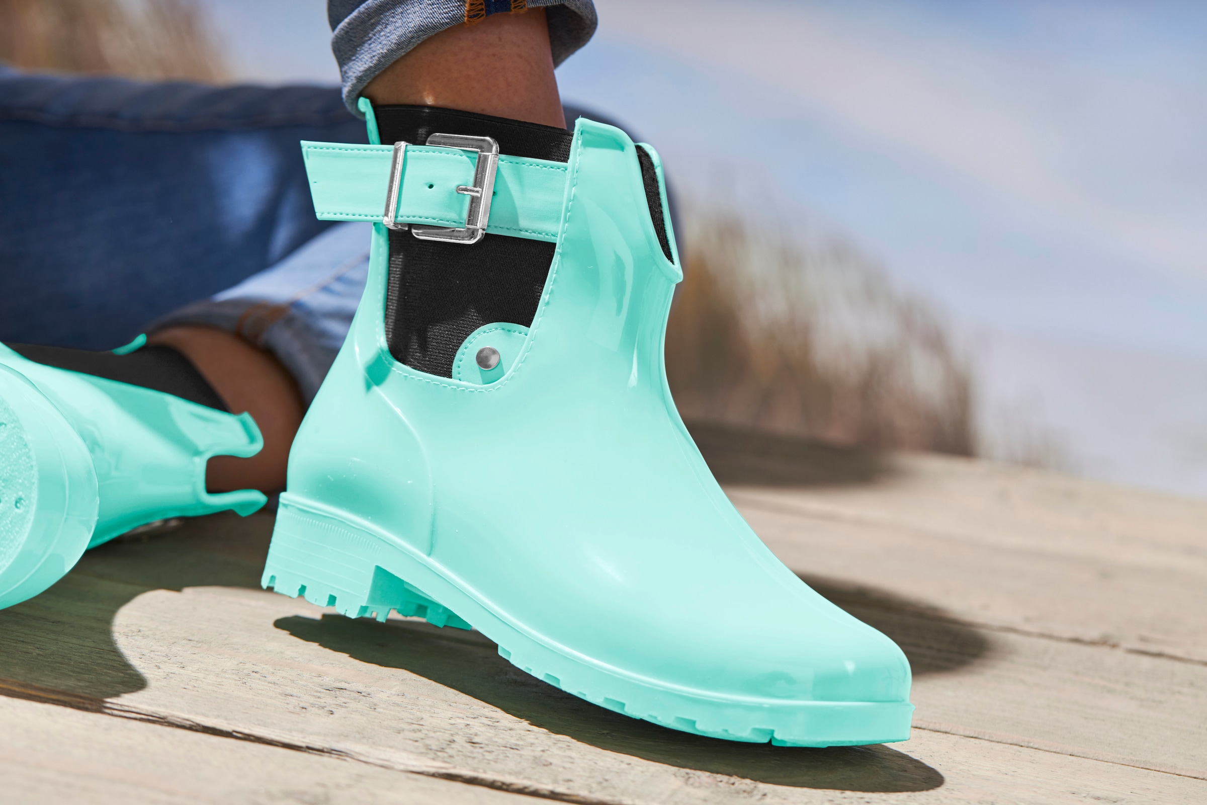 Vivance Gummistiefelette  Gummistiefel im Chelsea-Look, Schlupfstiefel, Boots, Stiefel VEGAN