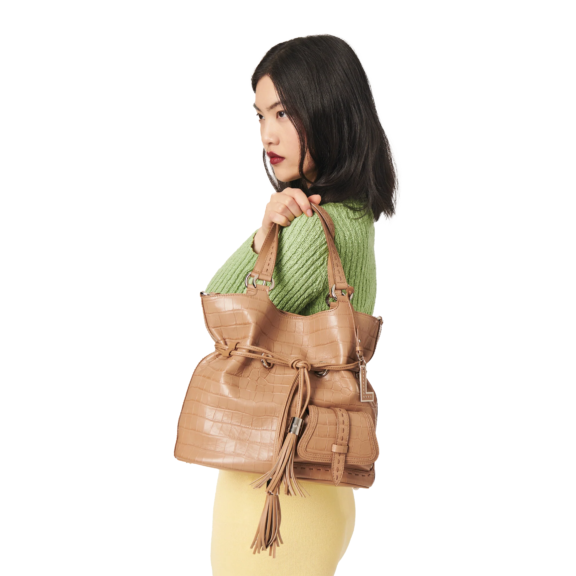 Sac seau M Premier Flirt de Lancel-Granit