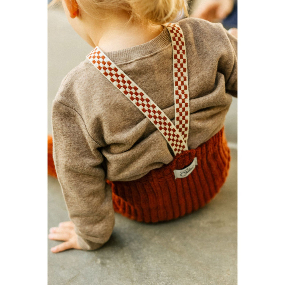 Køb Silly Silas Cinnamon Checked Granny Teddy Footless Leggings
