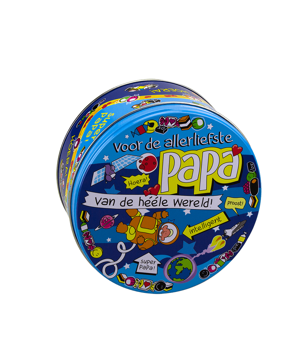 Snoeptrommel Papa 14cm