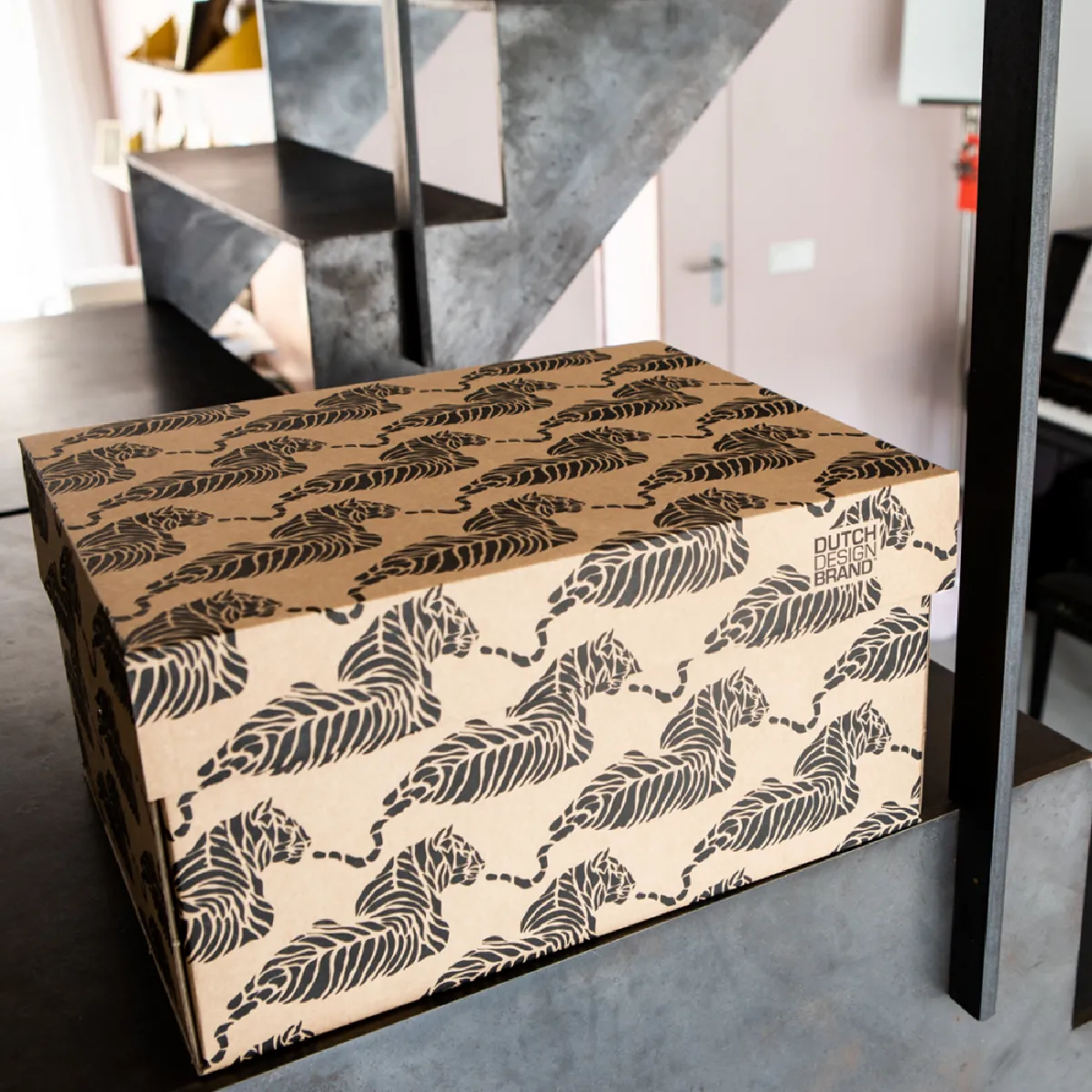 Dutch Design Brand DUTCH DESIGN Boite de Rangement Tiger 39.5x32x21cm