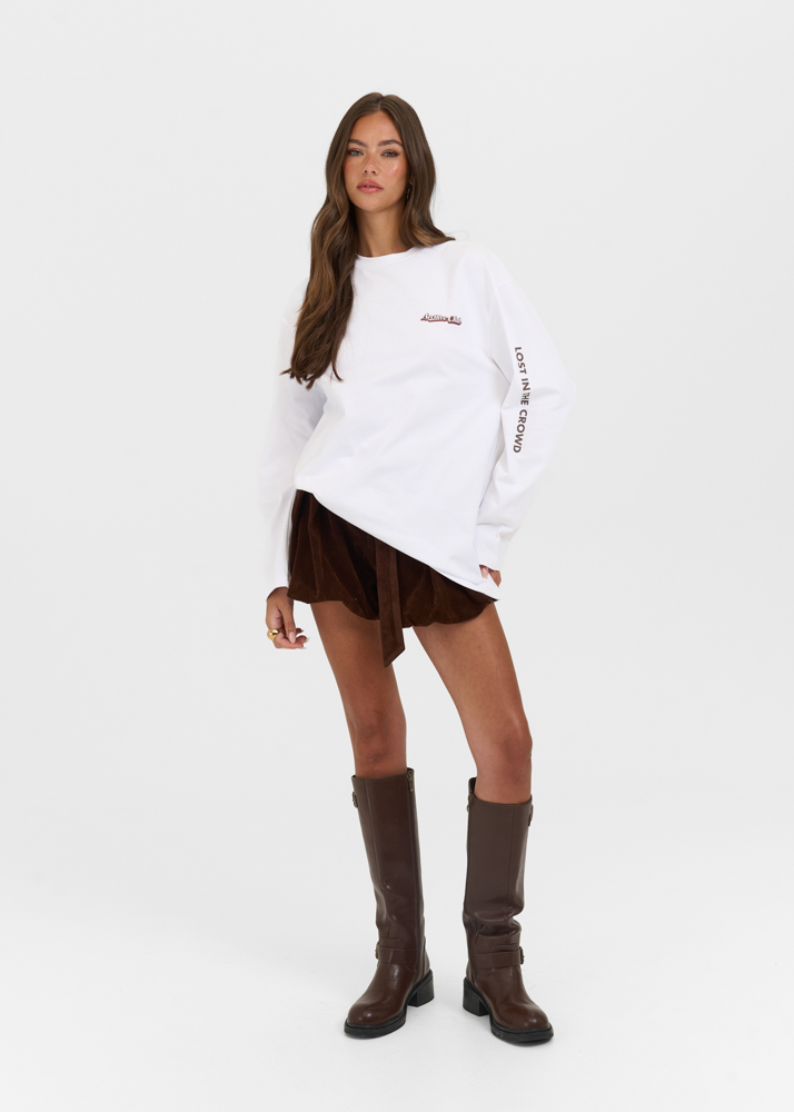 Archive club longsleeve t-shirt wit