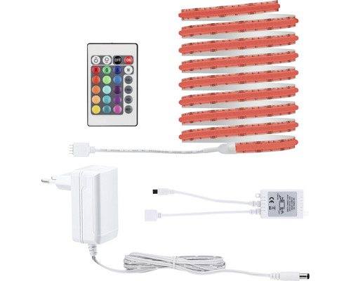 SimpLED kant-en-klare Full-Line COB basisstripset 3 m 22W 990 lm RGB kleurveranderende 2520 gecoate LED's met afstandsbediening 24 V