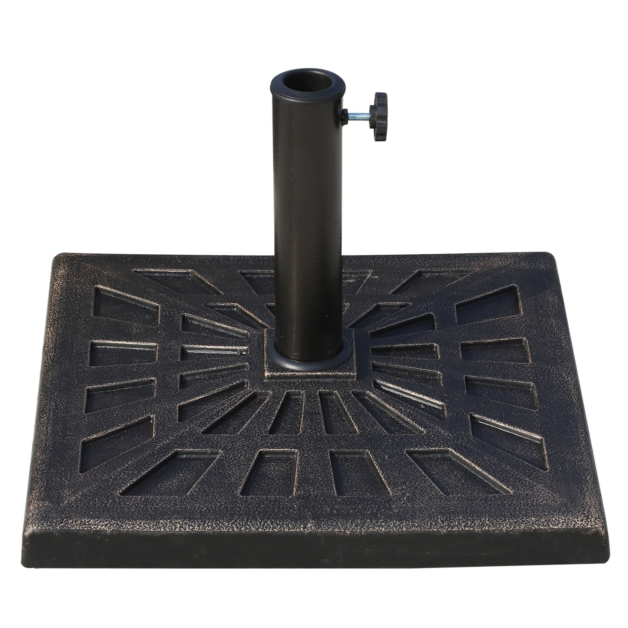 Base para guarda-sol Outsunny em bronze