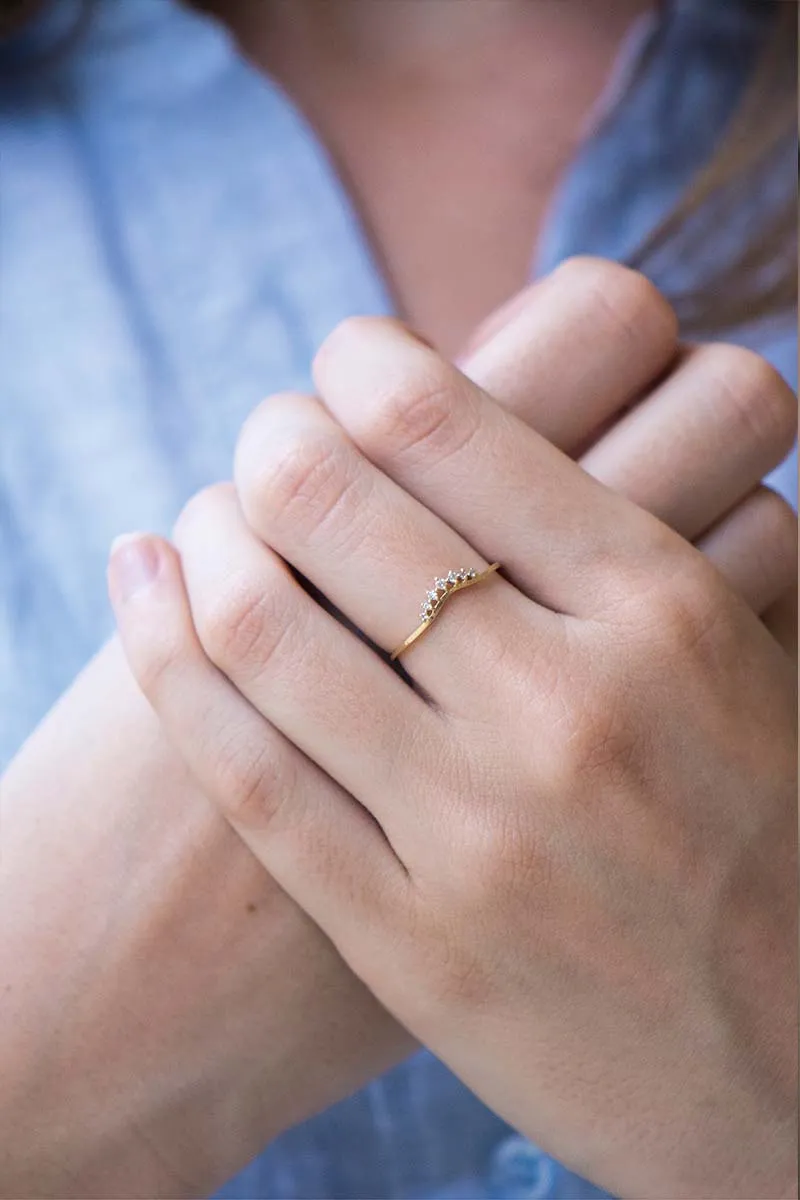 Bague avec diamants Little Crown Celine Daoust