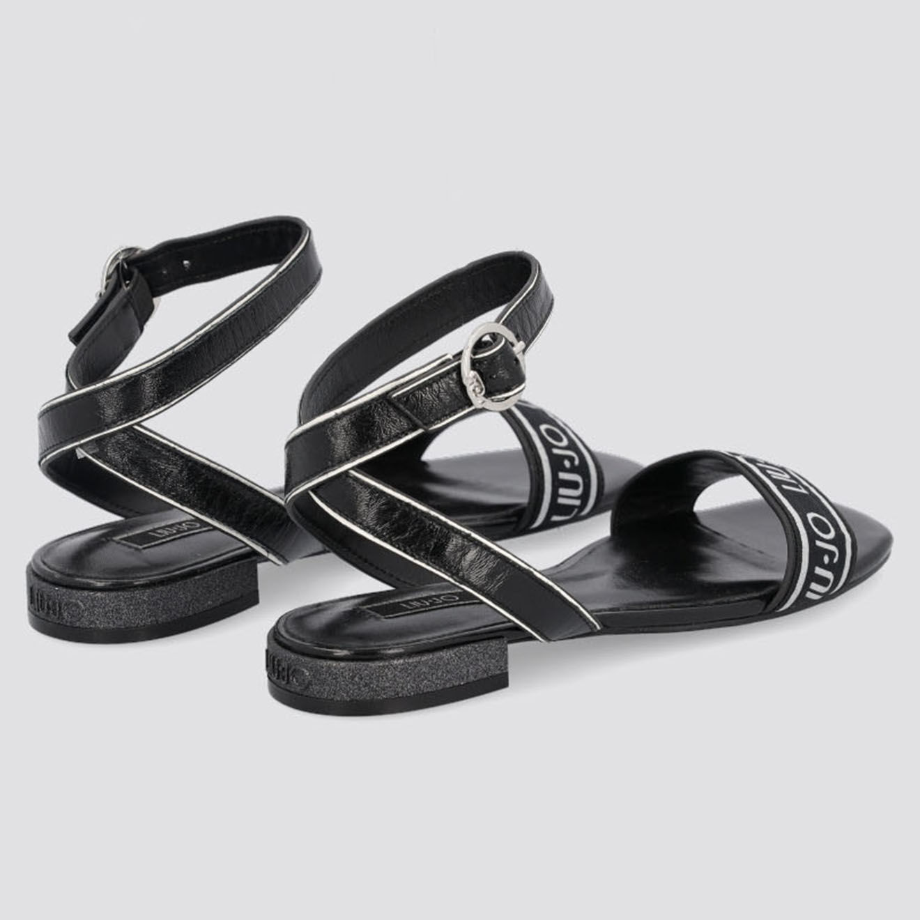 Liu-Jo Sandales en Cuir Sapa noires