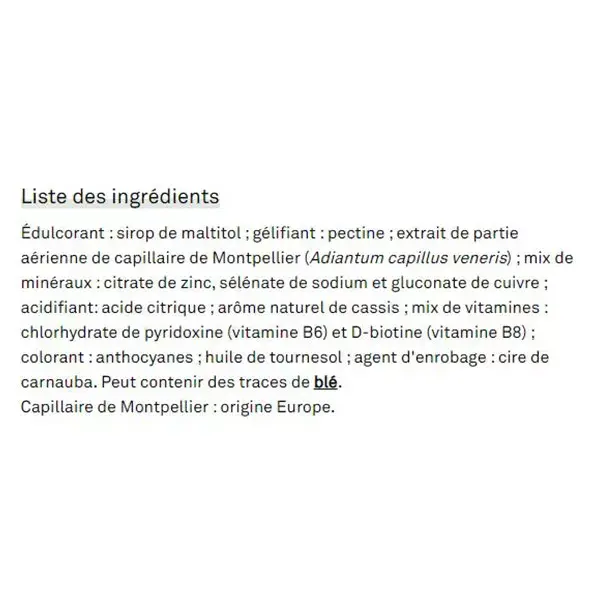 Luxéol para queda de cabelo, 60 gomas