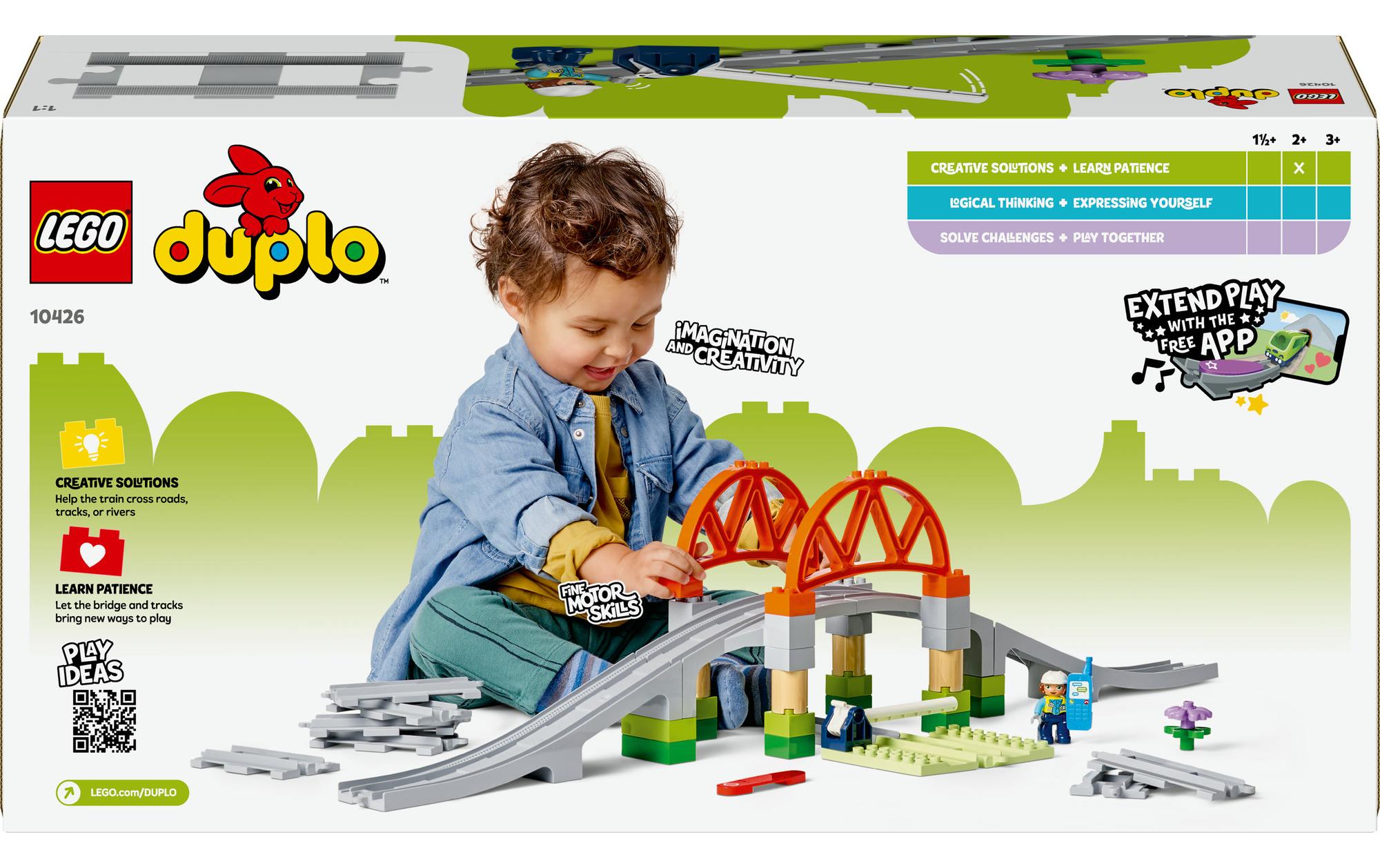 DUPLO® Eisenbahnbrücke und Schienen 10426Kreatives Erweiterungsset