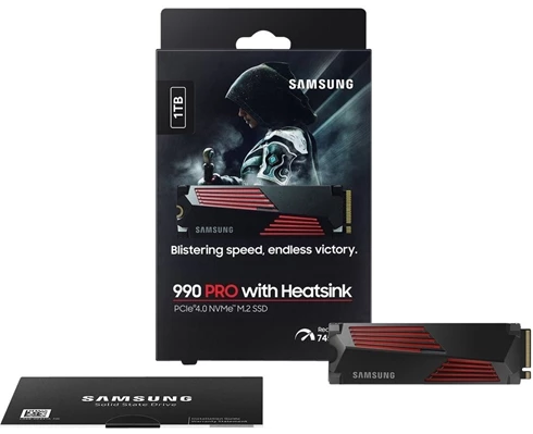 Samsung 990 PRO M.2 1TB NVMe PCIe 4 Heatsink