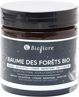 Bioflore Baume Pectoral Des Forêts bio Eucalyptus Pin Ravintsara 50g
