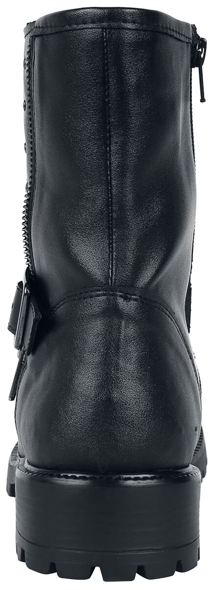 Bottes motard zippées avec sangles | Black Premium by EMP Bottes de motard