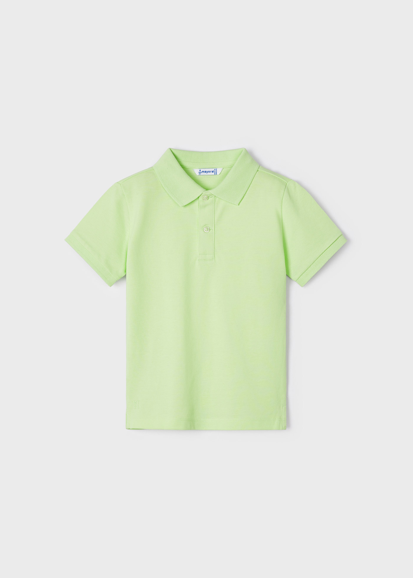 Camisa polo básica de manga curta na cor granito para meninos