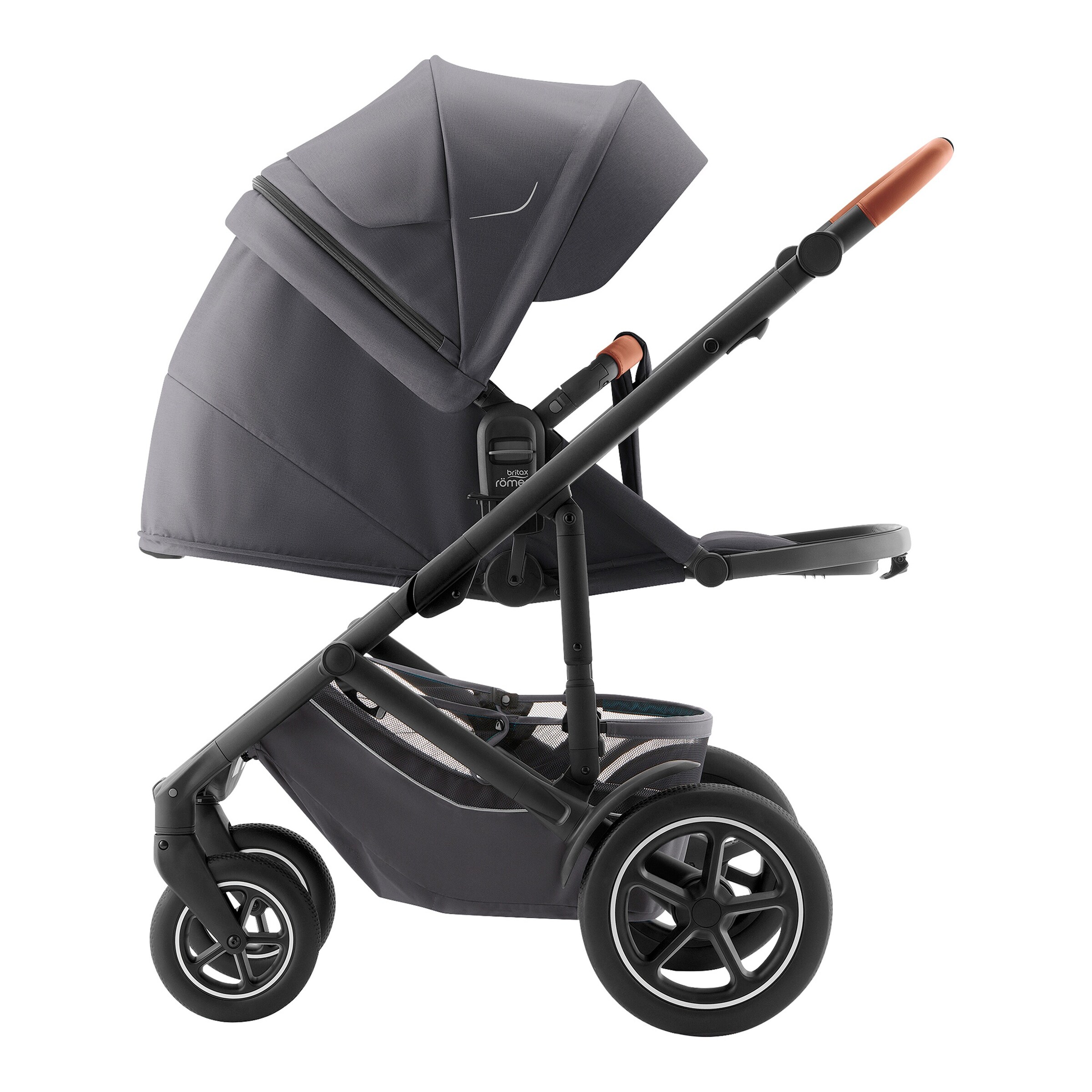 Britax Römer - Britax Römer Diamond Kombikinderwagen SMILE 5Z STYLE Travel-Set inkl. Babyschale BABY-SAFE PRO und Isofix-Basis VARIOBASE 5Z midnight grey / mineral grey