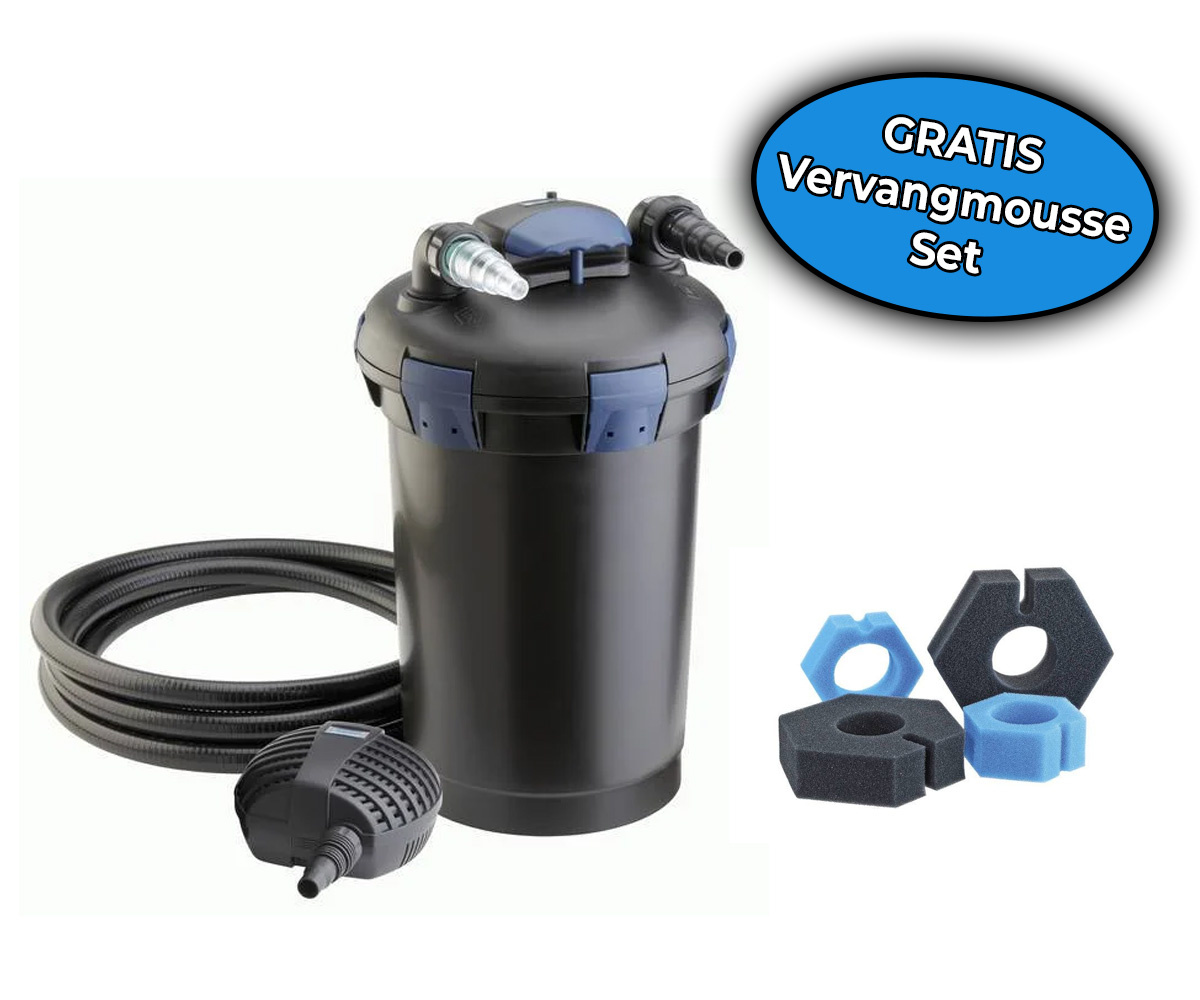 Oase BioPress Set 10000   Gratis Vervangmousse Set