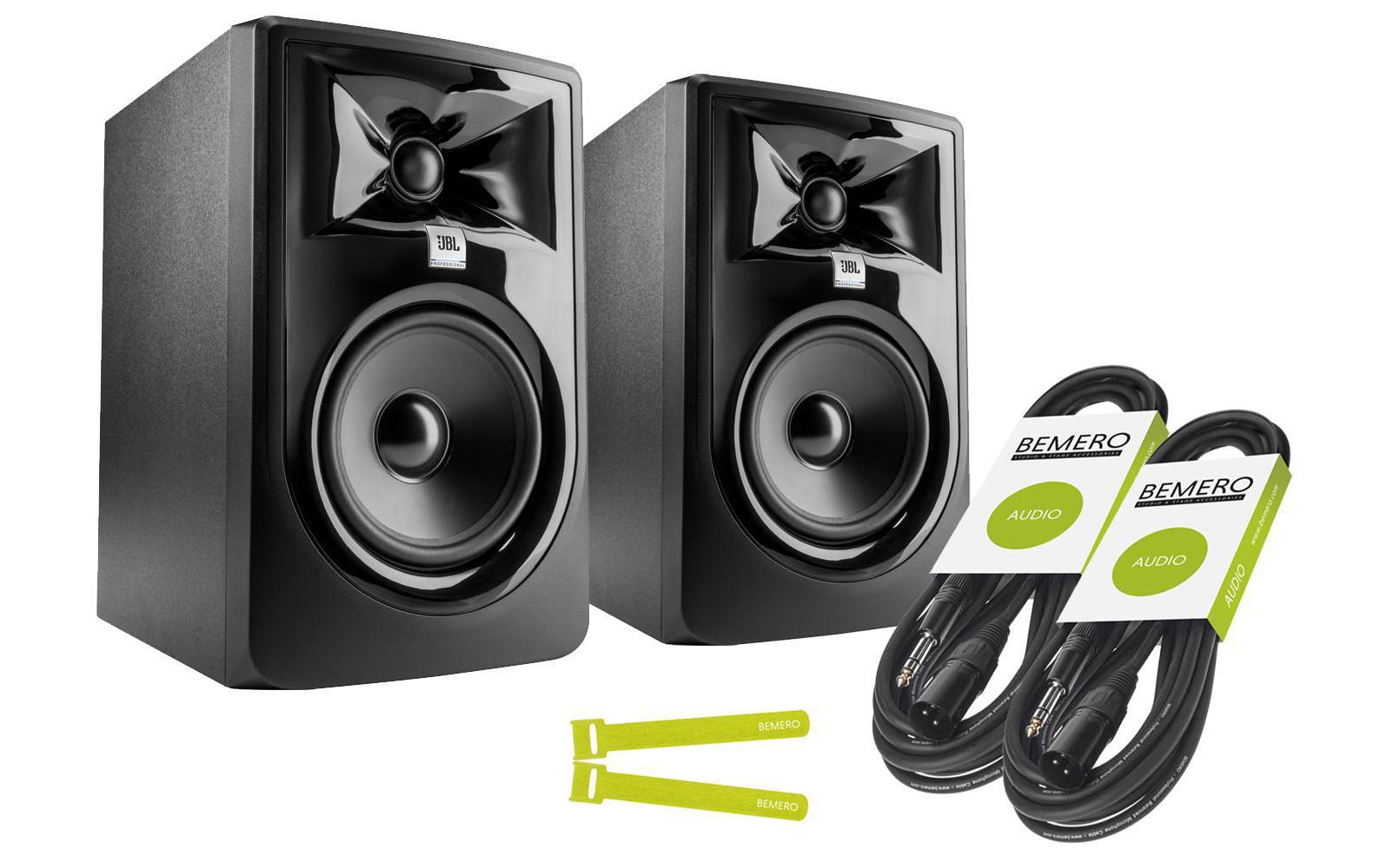 Studiomonitore LSR 305P MkII Kit 1 – Schwarz<br>Aktives Studiomonitor-Set mit Kabeln