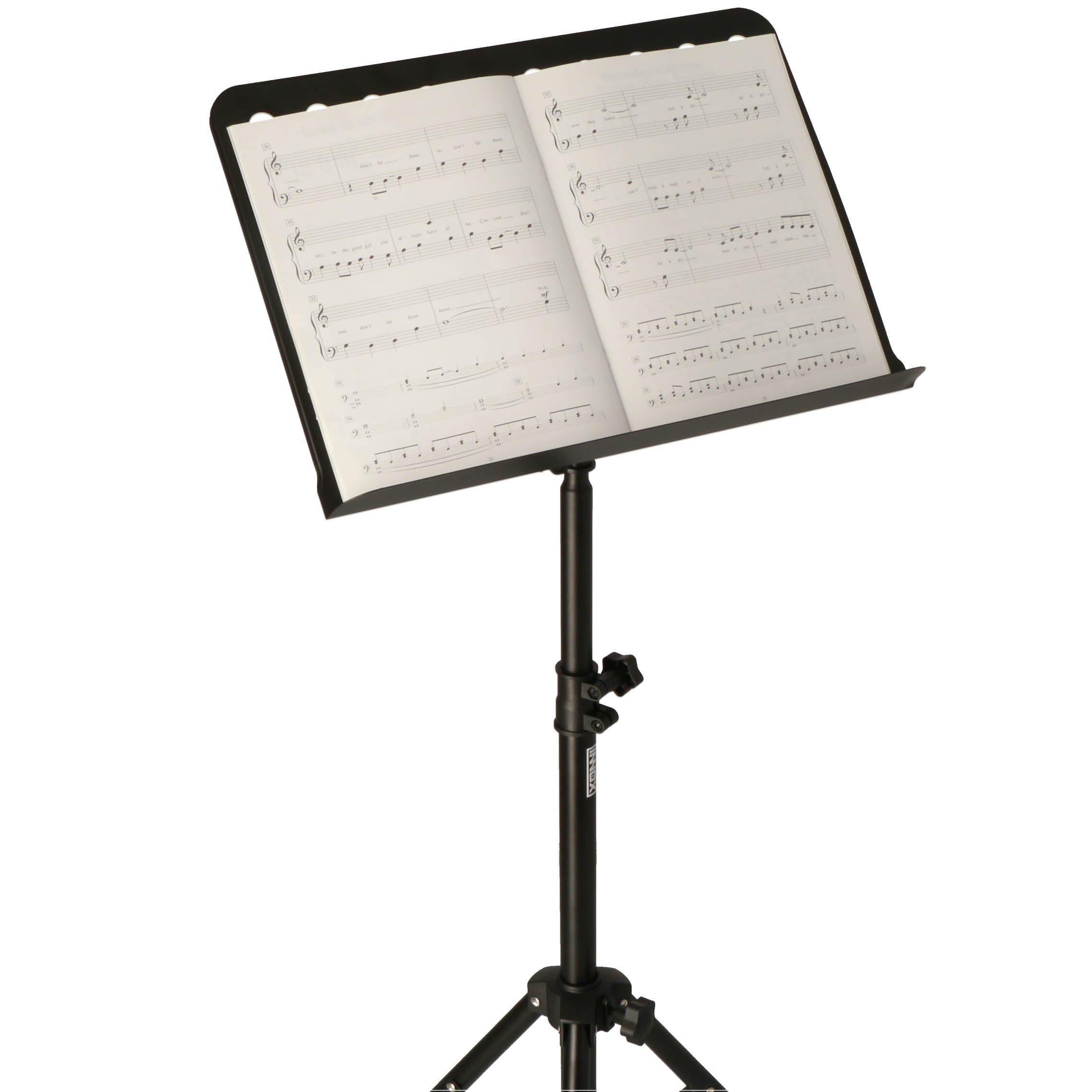 Innox ISA 01 MKII muziekstandaard met geperforeerd blad
