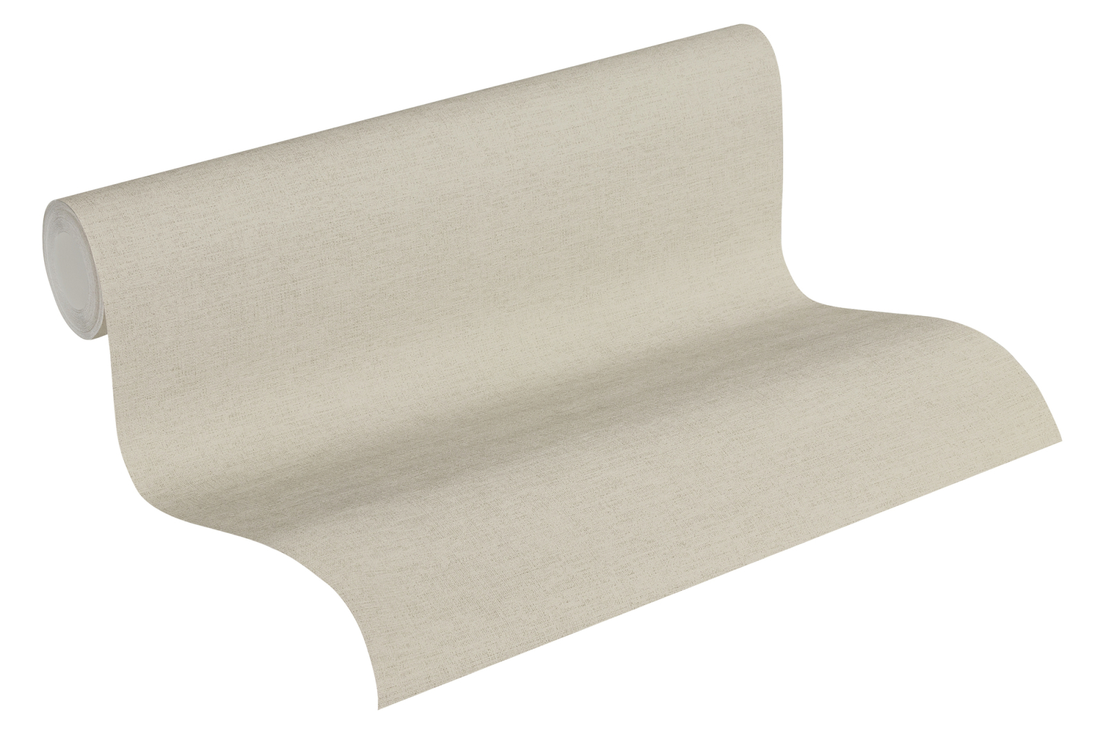 Vliestapete CUBA - beige-grau - uni - 10 Meter