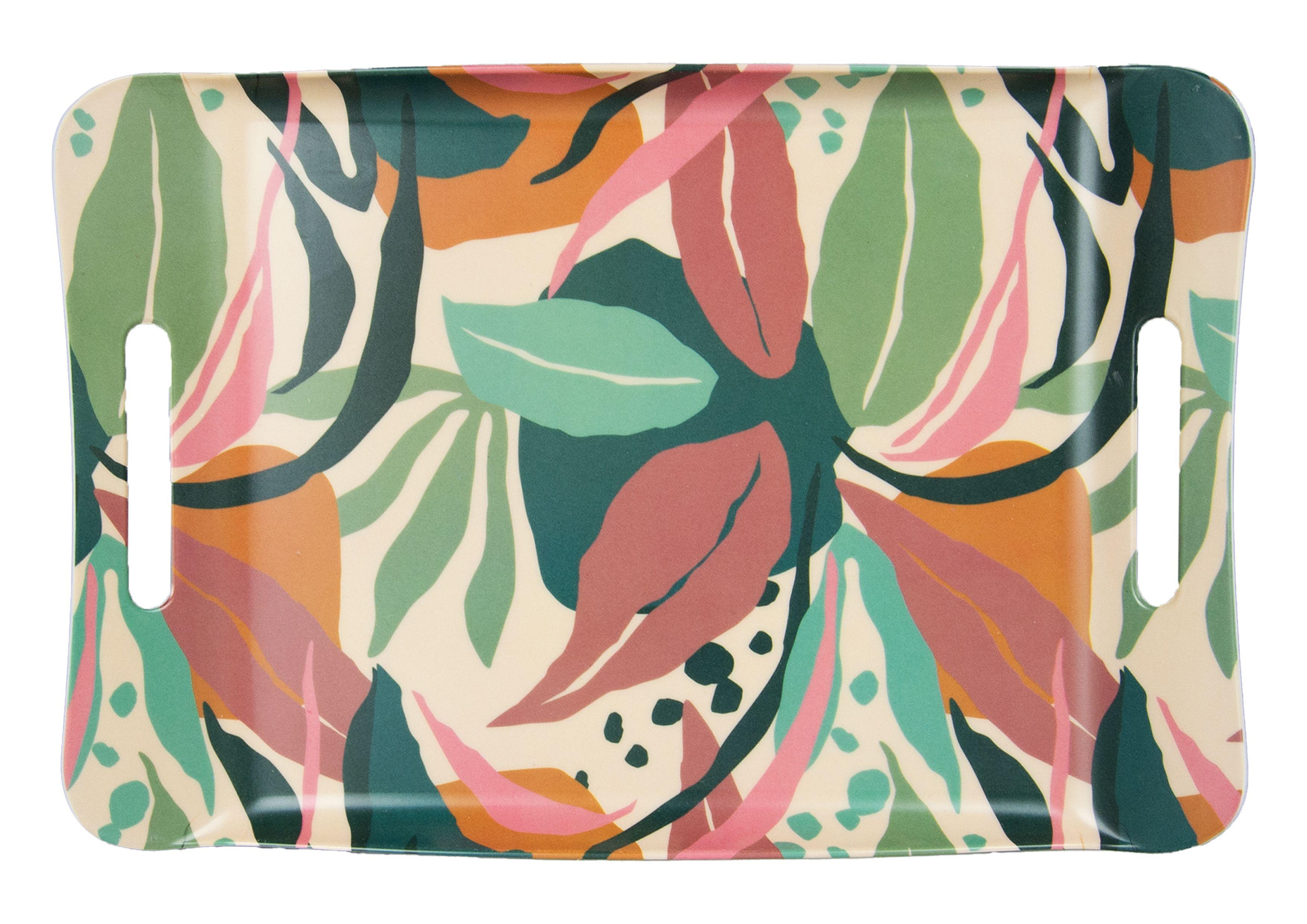 PLATEAU MELAMINE ABSTRAIT 46X31.5CM