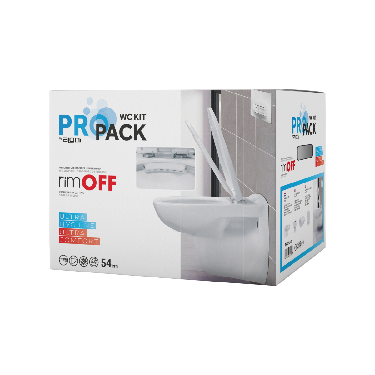 Sanigoods Will hangend toilet met softclose sluiting wit